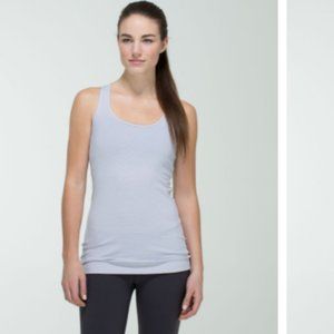 Lululemon Cool Racerback White/Grey Wee Stripe